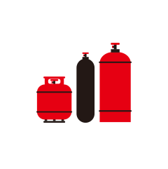 Various measurement gas types